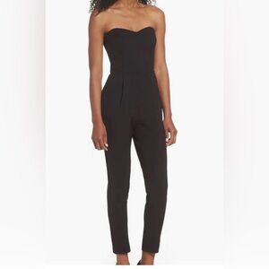 Adelyn Rae Elegant Black Strapless Jumpsuit